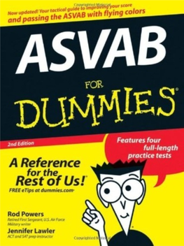 ASVAB for Dummies (2Nd Edition)