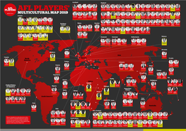 Afl Players' Multicultural Map 2019