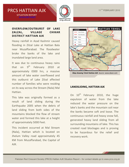 PRCS HATTIAN AJK 11TH FEBRUARY 2010 SITUATION REPORT Javascript:Map()