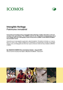 Intangible Heritage Patrimoine Immatériel