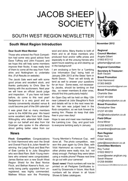 News Letter November 2012