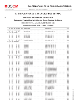 Ii. Disposiciones Y Anuncios Del Estado