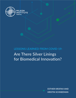 Are There Silver Linings for Biomedical Innovation?