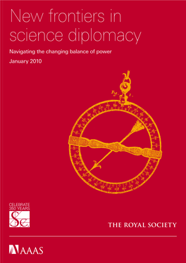 New Frontiers in Science Diplomacy RS Policy Document 01/10 Issued: January 2010 RS1619