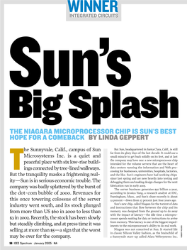 Sun's Big Splash