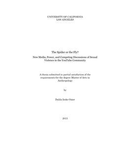 The Spider Or the Fly? New Media, Power, and Competing Discussions of Sexual Violence in the Youtube Community