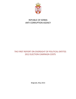 Republic of Serbia Anti-Corruption Agency The