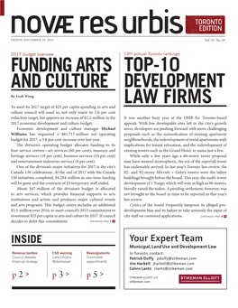 Funding Arts and Culture Top-10 Law Firms