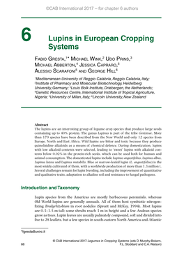 6 Lupins in European Cropping Systems