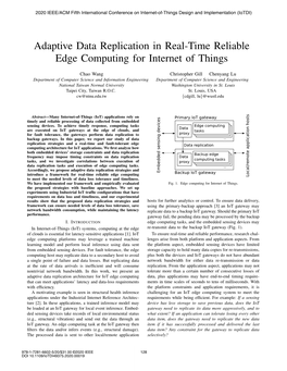 Adaptive Data Replication in Real-Time Reliable Edge Computing for Internet of Things