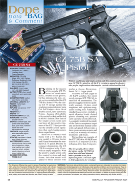 Download AR Dope Bag March 2001: CZ 75B SA / Merkel 280 EL