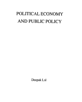 Political Economy and Public Policy