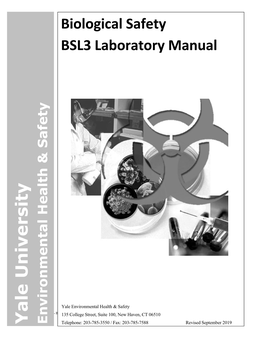 Biological Safety BSL3 Laboratory Manual Revised September 2019 I 5.2 SELECT AGENT TOXINS