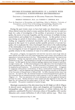 Mycosis Fungoides Developing in a Patient with Congenital