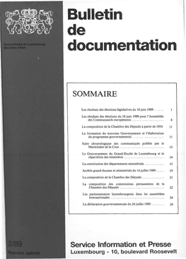 Bulletin De Documentation