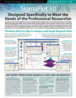 Sigmaplot® 10