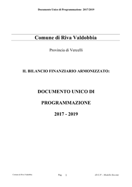 Comune Di Riva Valdobbia