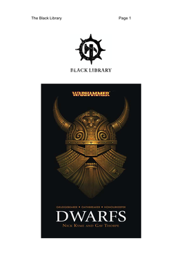 DWARFS an Omnibus of Warhammer Novels by Nick Kyme and Gav Thorpe