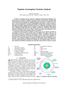 Neptune Aerocapture Systems Analysis