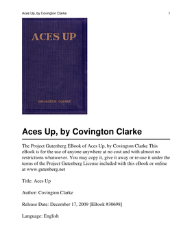 Aces Up, by Covington Clarke 1