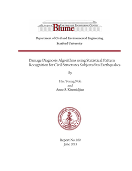 Damage Diagnosis Algorithms Using Statistical Pattern Recognition for Civil Structures Subjected to Earthquakes