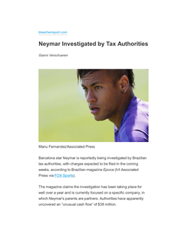 Neymar Investigated by Brazilian Tax Authorities