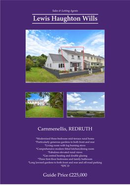 Carnmenellis, REDRUTH Guide Price £225,000