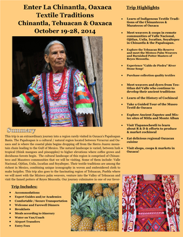 Enter La Chinantla, Oaxaca Textile Traditions