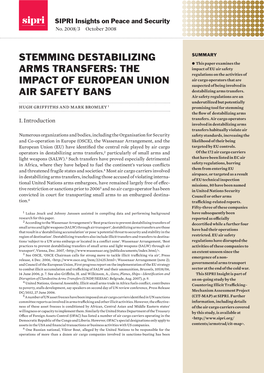 The Impact of European Union Air Safety Bans