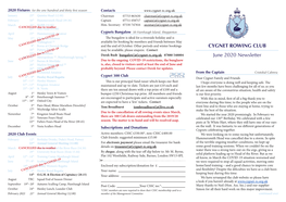 CYGNET ROWING CLUB June 2020 Newsletter