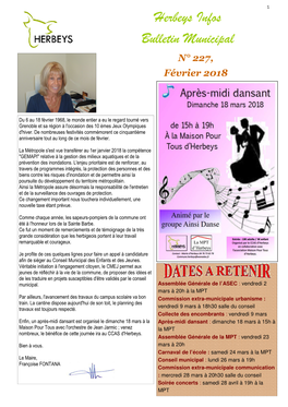 Bulletin Fevrier 2018