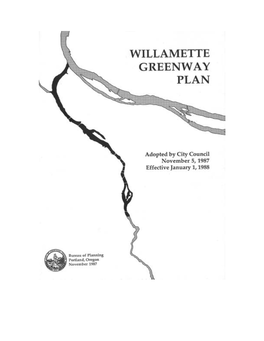 Willamette Greenway Plan