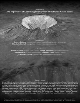 The Importance of Continuing Solar System-Wide Impact Crater Studies