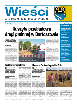 Ruszyła Przebudowa Drogi Gminnej W Bartoszowie