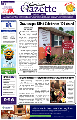 Chautauqua Blind Celebrates 100 Years!