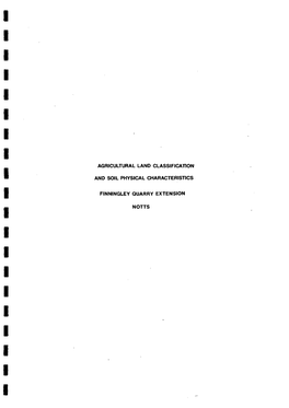 Agricultural Land Classification and Soil Physical Characteristics