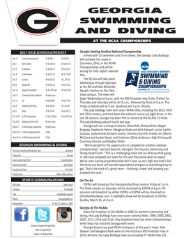 Georgia Georgia Swimming and Diving