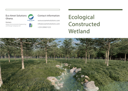 Ecological Constructed Wetlands