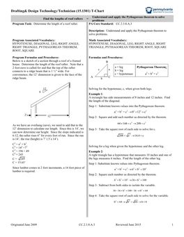 Pythagorean Theorem to Solve Find the Lengths of Roof Rafters = Problems Program Task: Determine the Length of a Roof Rafter