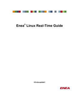 Enea® Linux Real-Time Guide