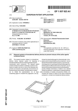 Disposal Systems of Transdermal Delivery Devices to Prevent Misuse of the Active Agents Contained Therein