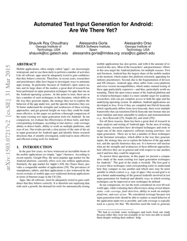 Automated Test Input Generation for Android: Are We There Yet?