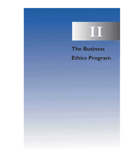 The Business Ethics Program
