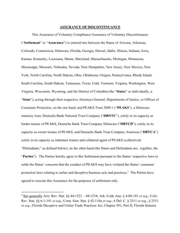 National Settlement with 48 Attorneys General and the Federal Consumer