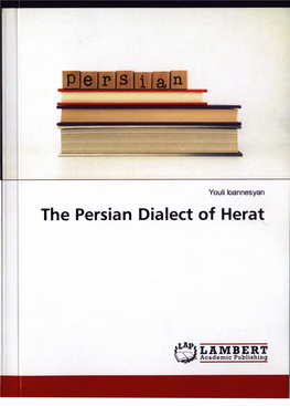 The Persian Dialect of Herat