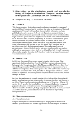 Bycatch Weight, Composition and Preliminary Estimates of the Impact