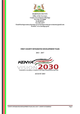 County Integrated Development Plan