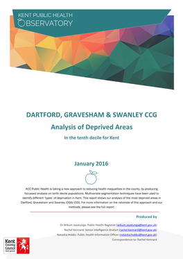 DARTFORD, GRAVESHAM & SWANLEY CCG Analysis Of