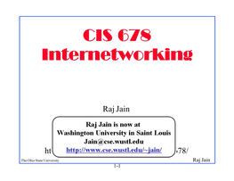 CIS 678: Internetworking