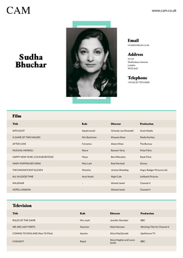 Sudha Bhuchar